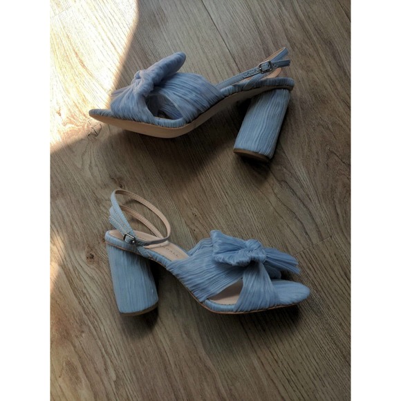 Loeffler Randall Camellia Penny Knot Sandals Womens 8 Blue - Picture 10 of 12